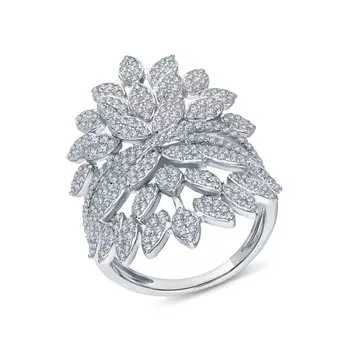 Серебряное кольцо с фианитами