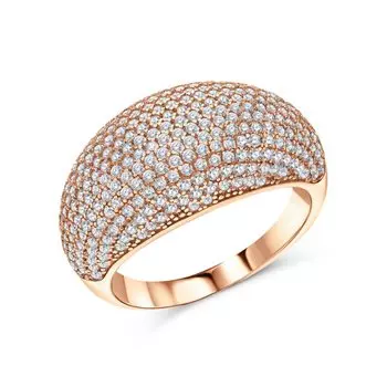 Серебряное кольцо с фианитами