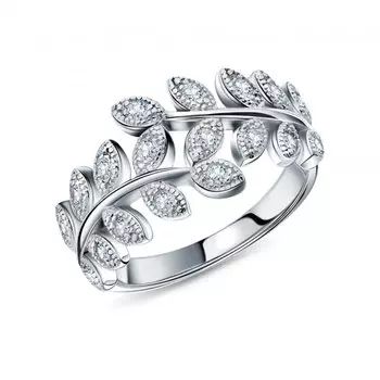 Серебряное кольцо с фианитами