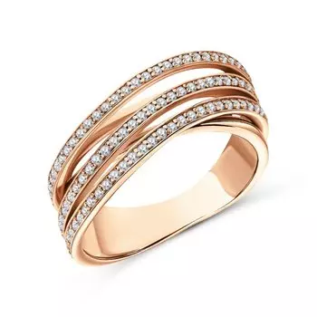 Серебряное кольцо с фианитами