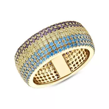 Серебряное кольцо с фианитами