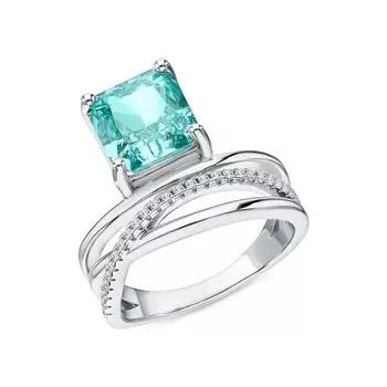 Серебряное кольцо с фианитами