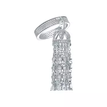 Серебряное кольцо с фианитами