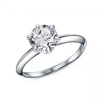 Серебряное кольцо с фианитами