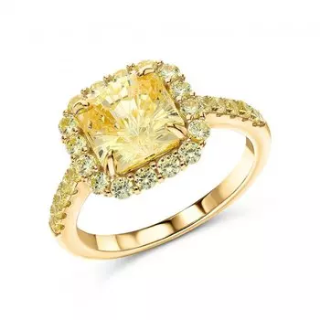 Серебряное кольцо с фианитами