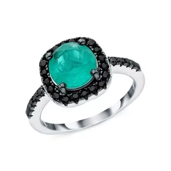 Серебряное кольцо с фианитами