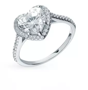 Серебряное кольцо с фианитами