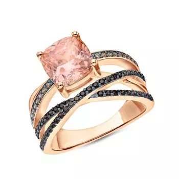 Серебряное кольцо с фианитами