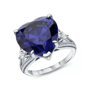 Серебряное кольцо с фианитами