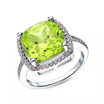 Серебряное кольцо с фианитами