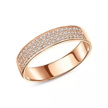 Серебряное кольцо с фианитами