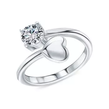 Серебряное кольцо с фианитами