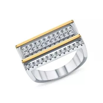 Серебряное кольцо с фианитами