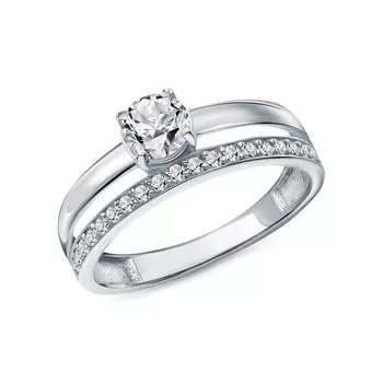 Серебряное кольцо с фианитами
