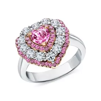 Серебряное кольцо с фианитами