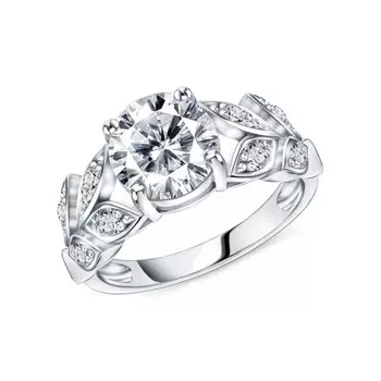 Серебряное кольцо с фианитами