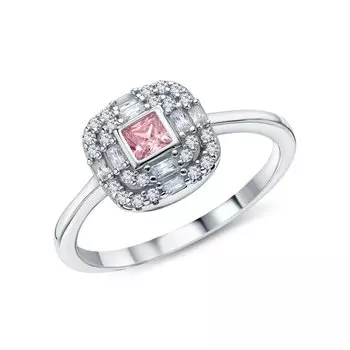 Серебряное кольцо с фианитами