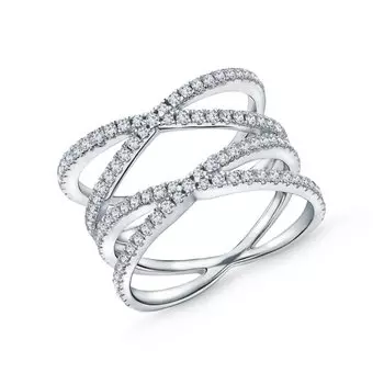 Серебряное кольцо с фианитами