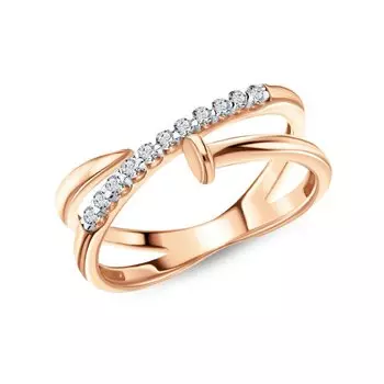 Серебряное кольцо с фианитами