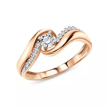 Серебряное кольцо с фианитами