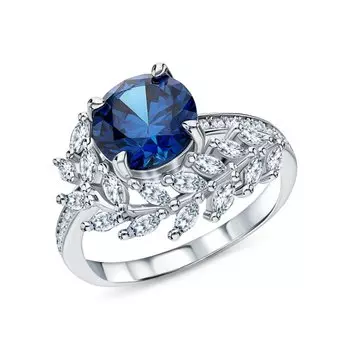 Серебряное кольцо с фианитами