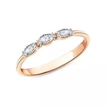 Серебряное кольцо с фианитами