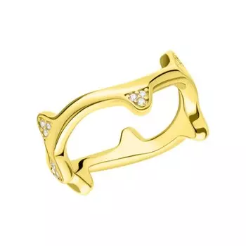 Серебряное кольцо с фианитами