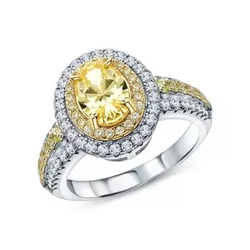 Серебряное кольцо с фианитами