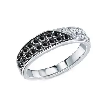 Серебряное кольцо с фианитами