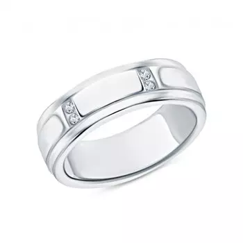 Серебряное кольцо с фианитами