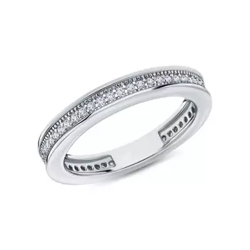 Серебряное кольцо с фианитами