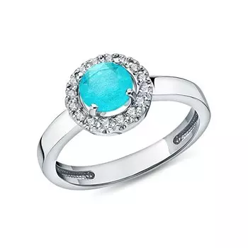 Серебряное кольцо с фианитами