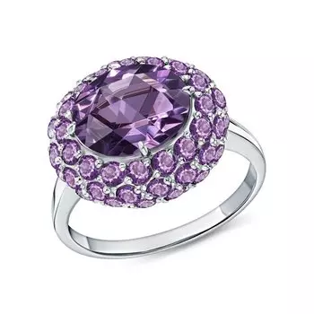 Серебряное кольцо с фианитами