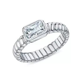 Серебряное кольцо с фианитами