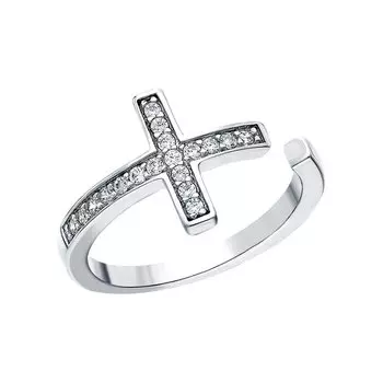 Серебряное кольцо с фианитами