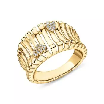 Серебряное кольцо с фианитами