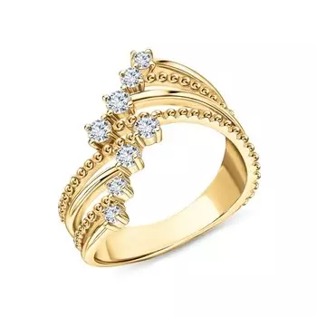 Серебряное кольцо с фианитами