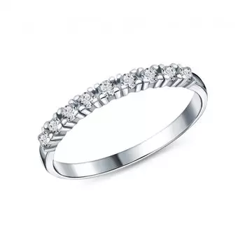 Серебряное кольцо с фианитами