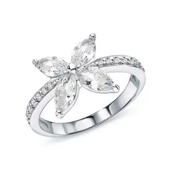 Серебряное кольцо с фианитами