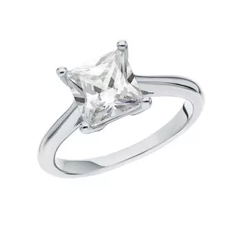 Серебряное кольцо с фианитами