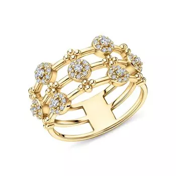 Серебряное кольцо с фианитами