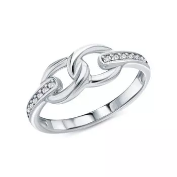 Серебряное кольцо с фианитами