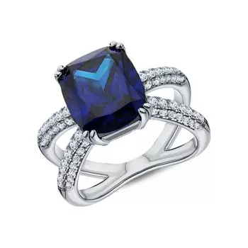 Серебряное кольцо с фианитами