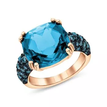 Серебряное кольцо с фианитами