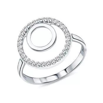 Серебряное кольцо с фианитами