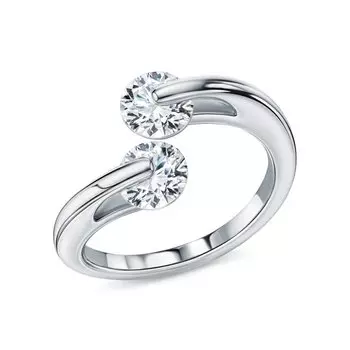 Серебряное кольцо с фианитами