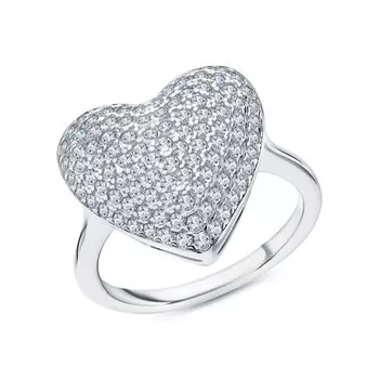 Серебряное кольцо с фианитами