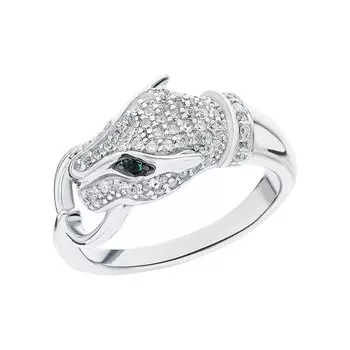 Серебряное кольцо с фианитами