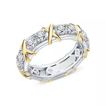 Серебряное кольцо с фианитами