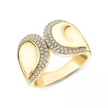 Серебряное кольцо с фианитами